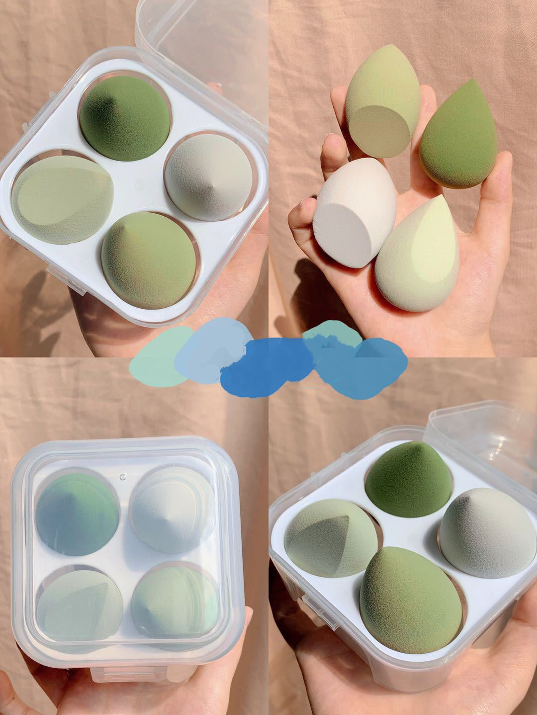 Makeup egg box Makeup egg box